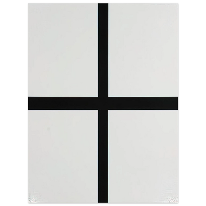 Francois Morellet - Trames 0°-90°---40 mm au trait et pleines - 1972 75x100 cm / 30x40inches Fine Art Poster