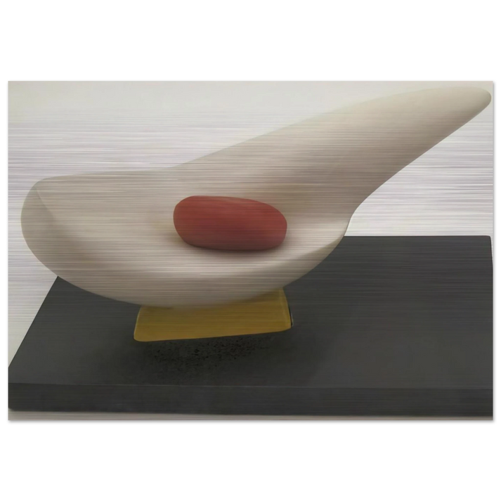 MOTHER AND EGG 1947 - Kurt Schwitters Brushed Aluminum Print - 70x100 cm / 28x40 inches | Kurt Schwitters Aluminum Print | Kurt Schwitters Prints