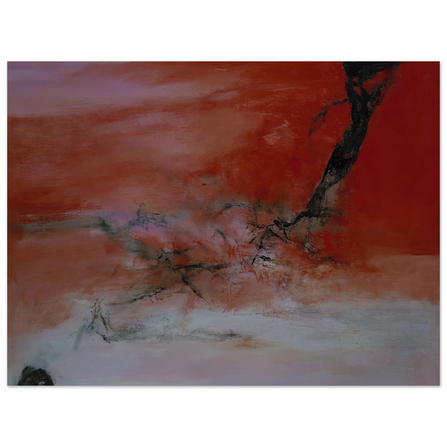 Zao Wou-Ki - 10 JANVIER 2001 2001 75x100 cm / 30x40inches Fine Art Poster