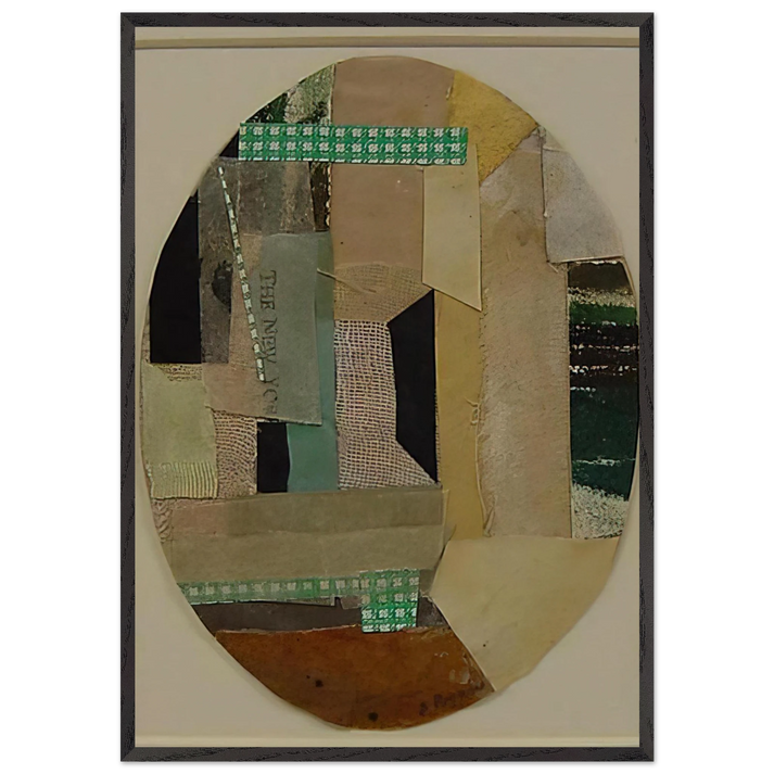 Number 22 - 1950 - Anne Ryan 70x100 cm / 28x40 inches Framed Art Print – Black Wooden Frame