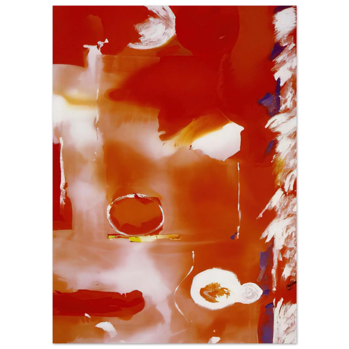 Helen Frankenthaler - Seeing the Moon on a Hot Summer Day - 1987 Wall art - 15x20 cm / 6x8 Inches - Fine Art Poster - -