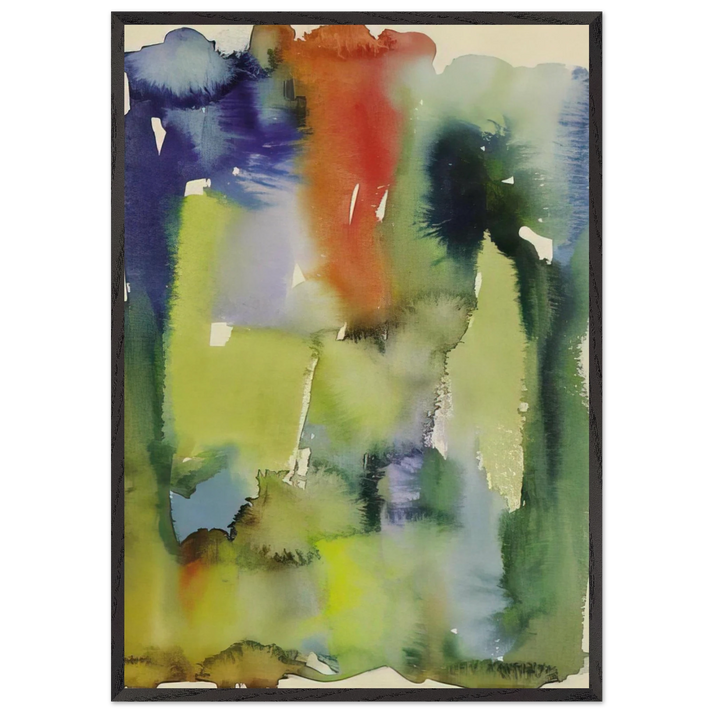 Untitled - 1922 - Hans Hartung 70x100 cm / 28x40 inches Framed Art Print – Black Wooden Frame