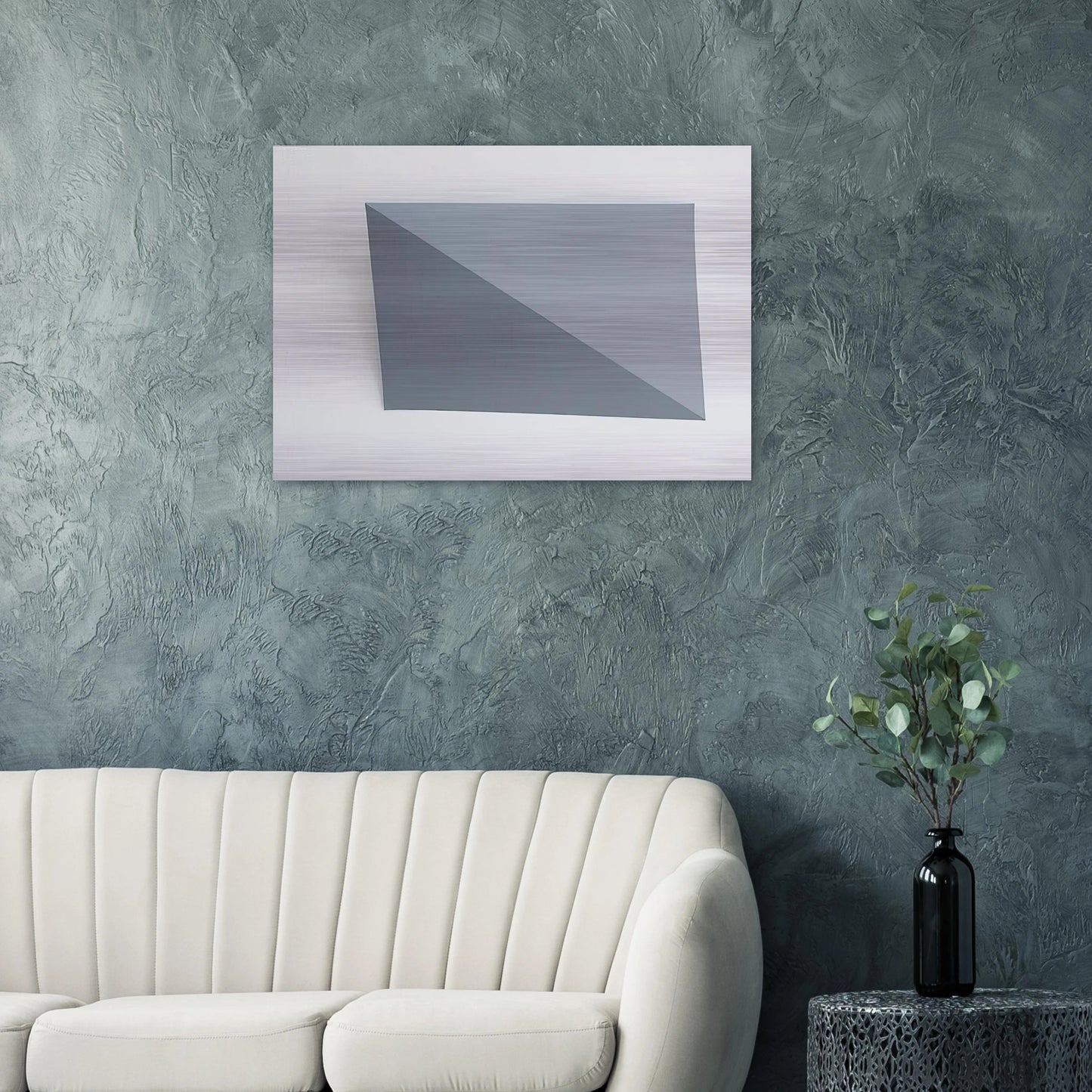 Three-Dimensional Picture diagonal folding - 1966 - Charlotte Posenenske Brushed Aluminum Print - 70x100 cm / 28x40 inches | Charlotte Posenenske Aluminum Print | Charlotte Posenenske Prints
