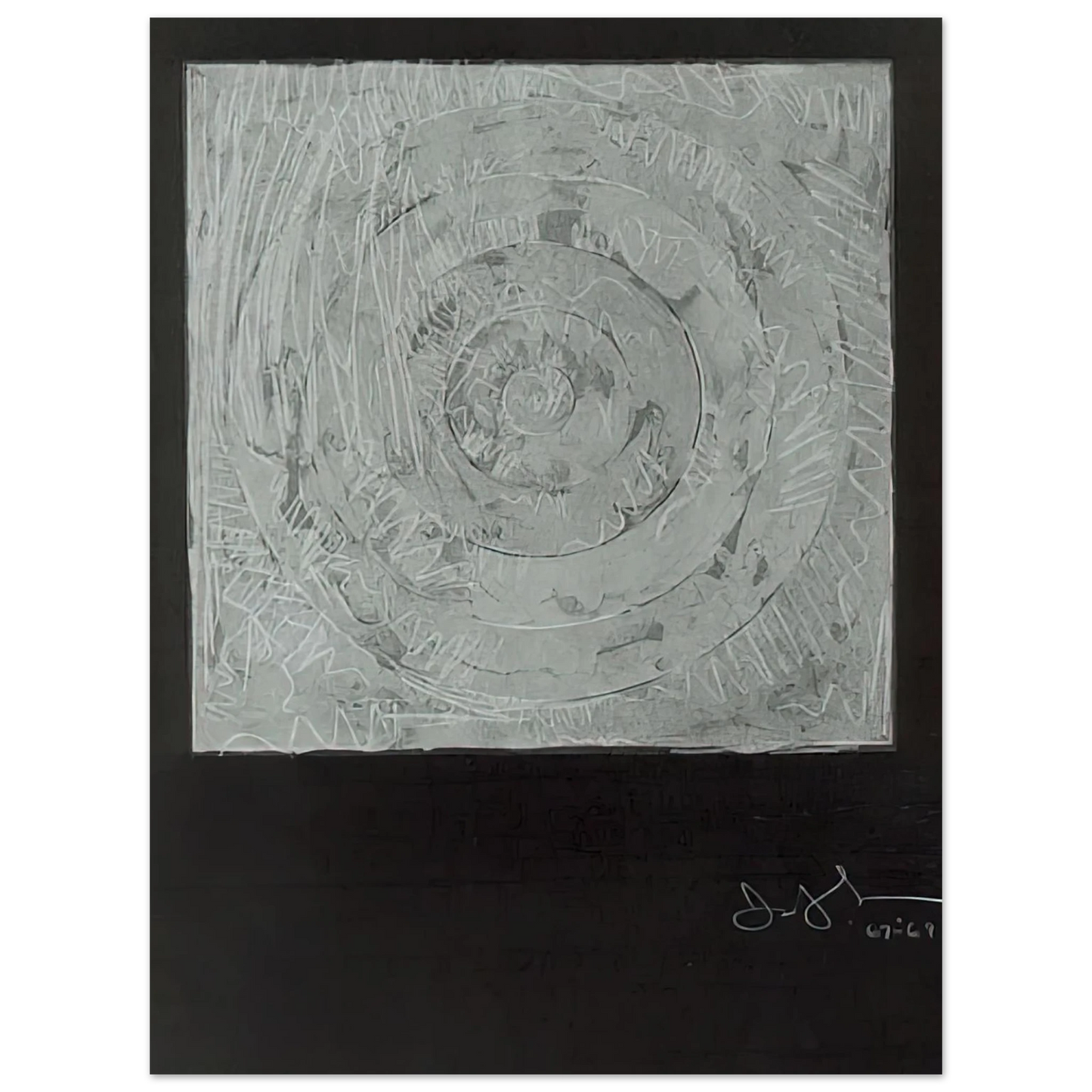 Jasper Johns - WHITE TARGET 1969 75x100 cm / 30x40inches Fine Art Poster