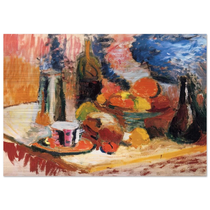 STILL LIFE WITH FRUIT 1896 - Henri Matisse Brushed Aluminum Print - 70x100 cm / 28x40 inches | Henri Matisse Aluminum Print | Henri Matisse Prints