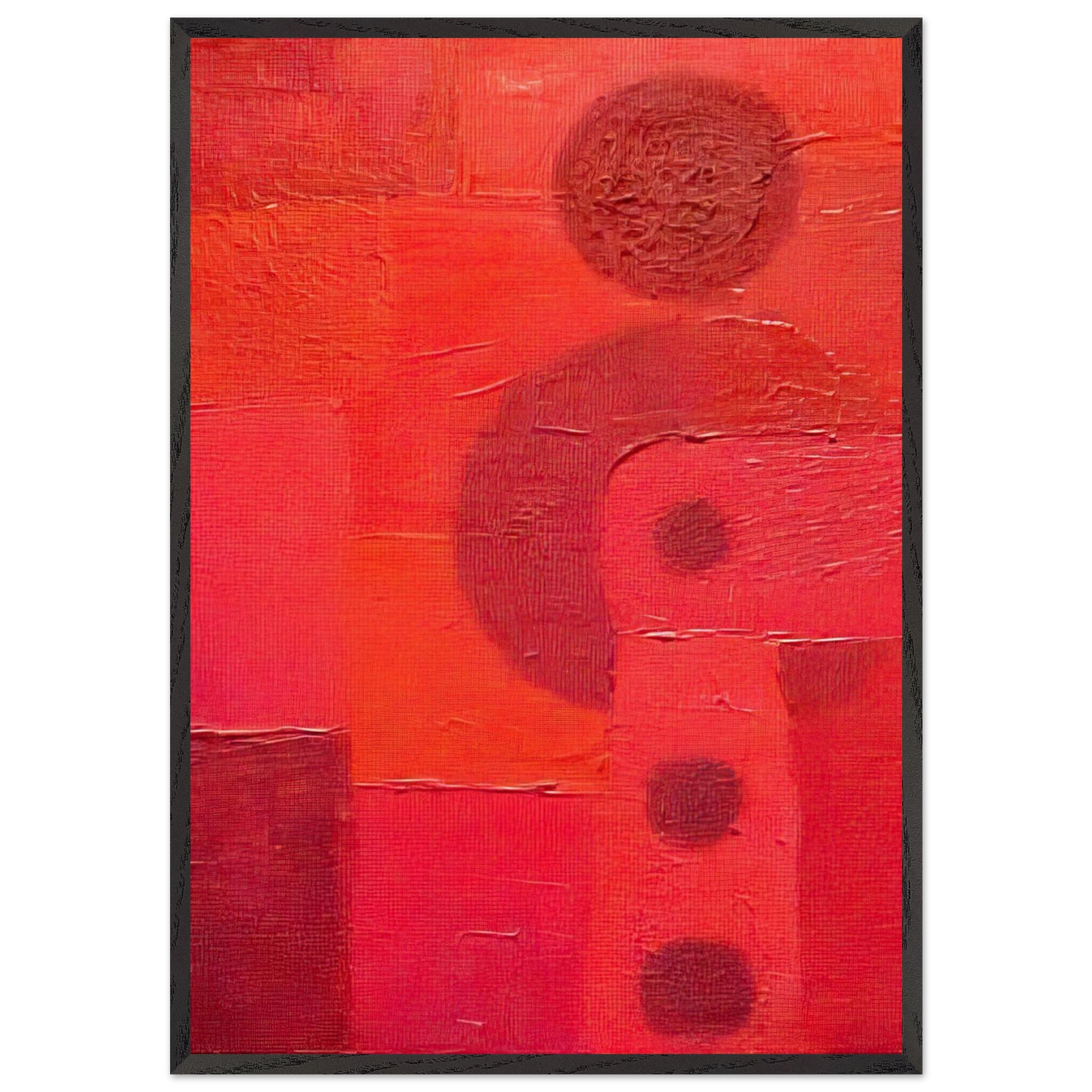Deshabitados 101 - Pedro Coronel 70x100 cm / 28x40 inches Framed Art Print – Black Wooden Frame