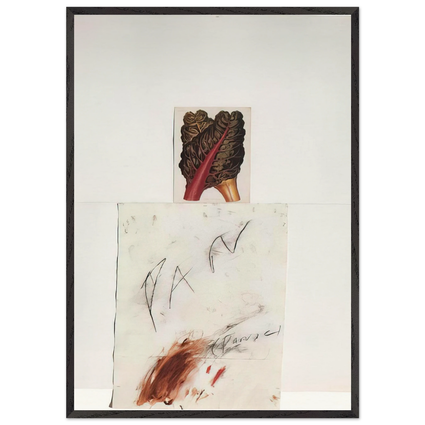 Pan - Cy Twombly 70x100 cm / 28x40 inches Framed Art Print – Black Wooden Frame