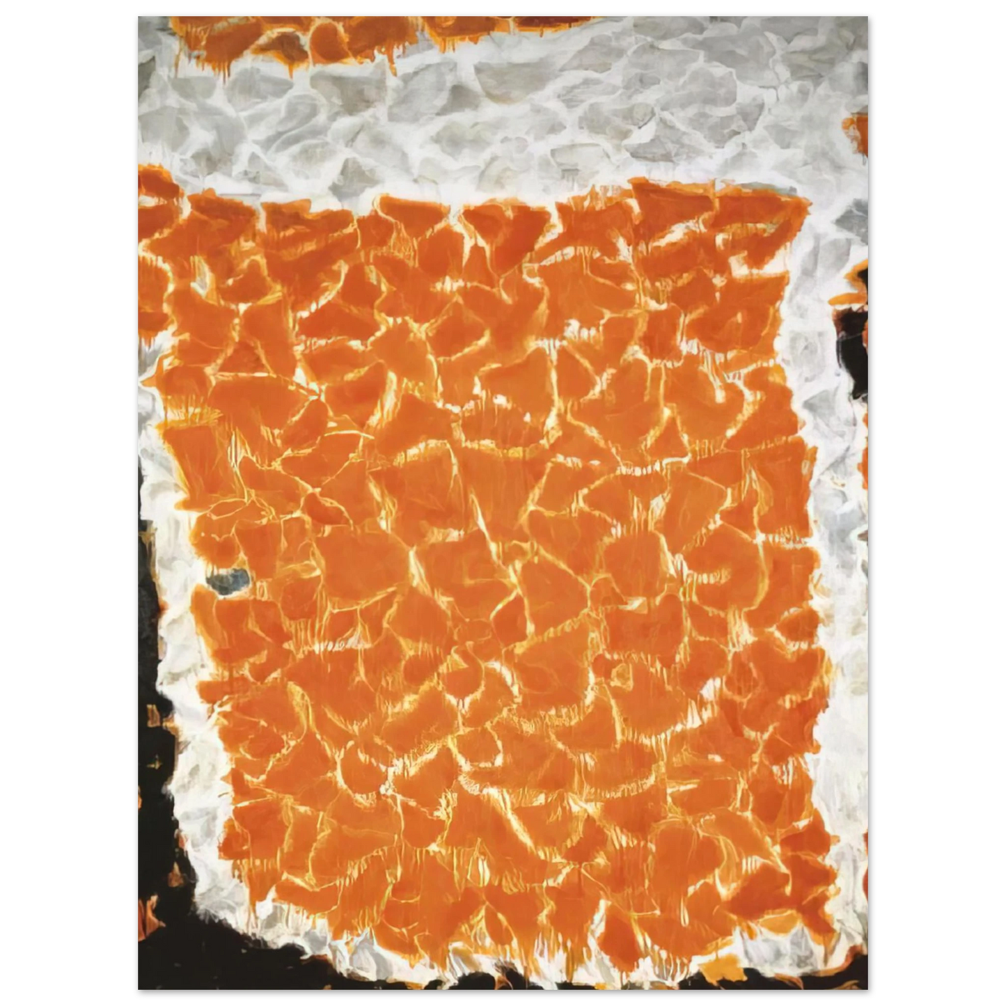 Sam Francis - Big Orange 75x100 cm / 30x40inches Fine Art Poster