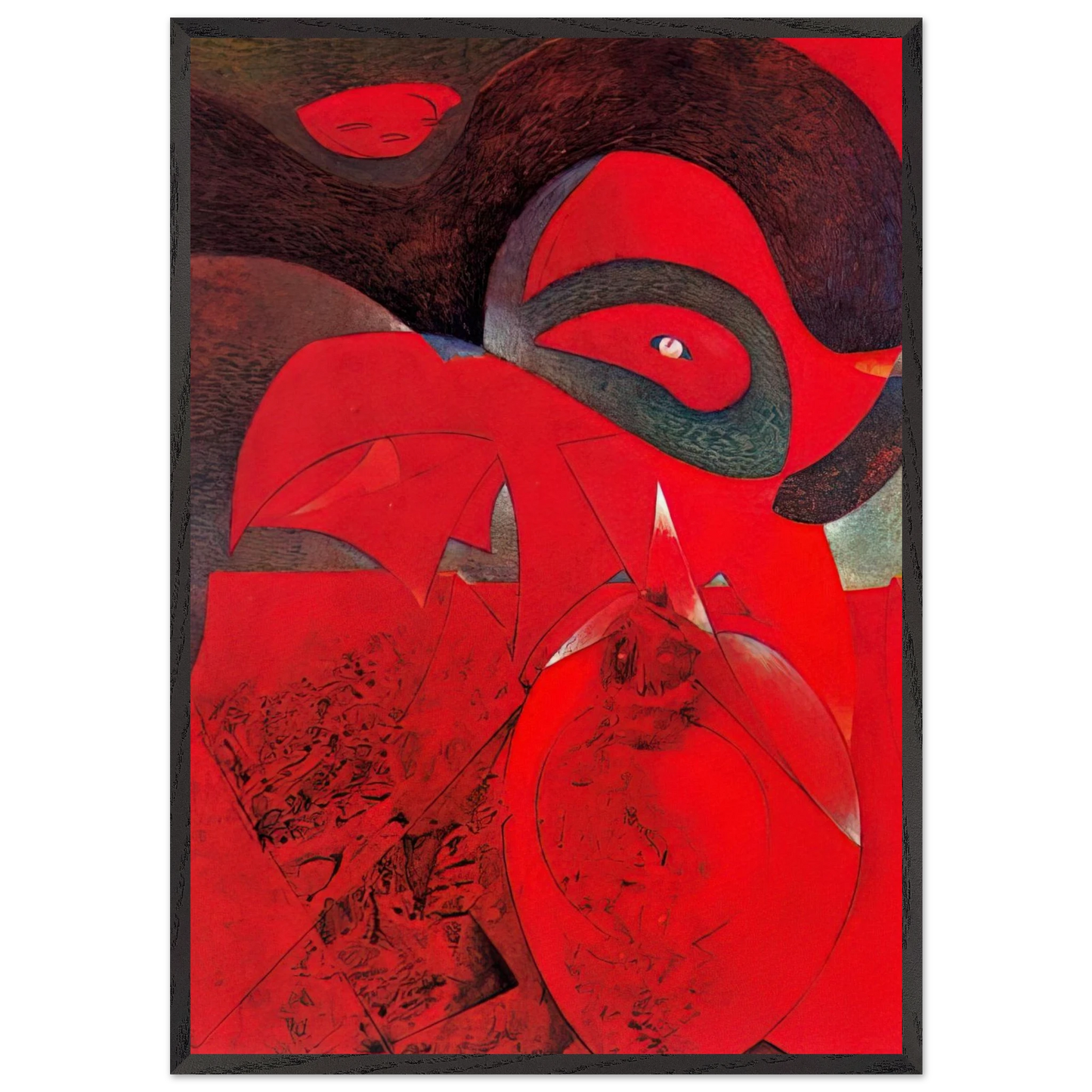 Compendium of the History of the Universe - Max Ernst 70x100 cm / 28x40 inches Framed Art Print – Black Wooden Frame