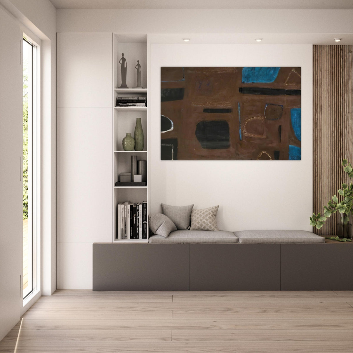 Brown and Black - 1960 - William Scott Art Prints - 100x150 cm / 40x60″ inches | William Scott Poster | William Scott Prints