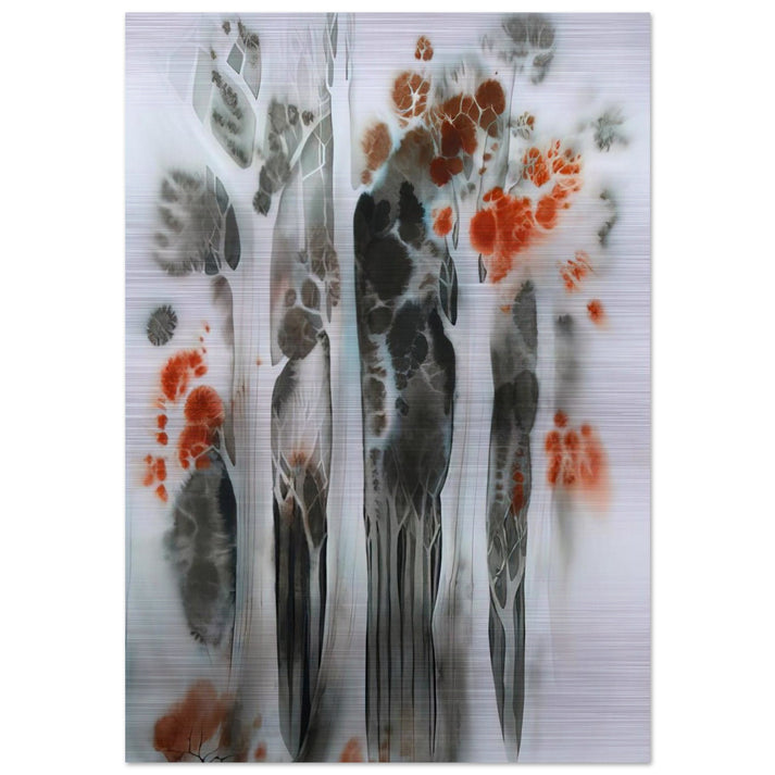 Autumn Forest - Eyvind Earle Brushed Aluminum Print - 70x100 cm / 28x40 inches | Eyvind Earle Aluminum Print | Eyvind Earle Prints