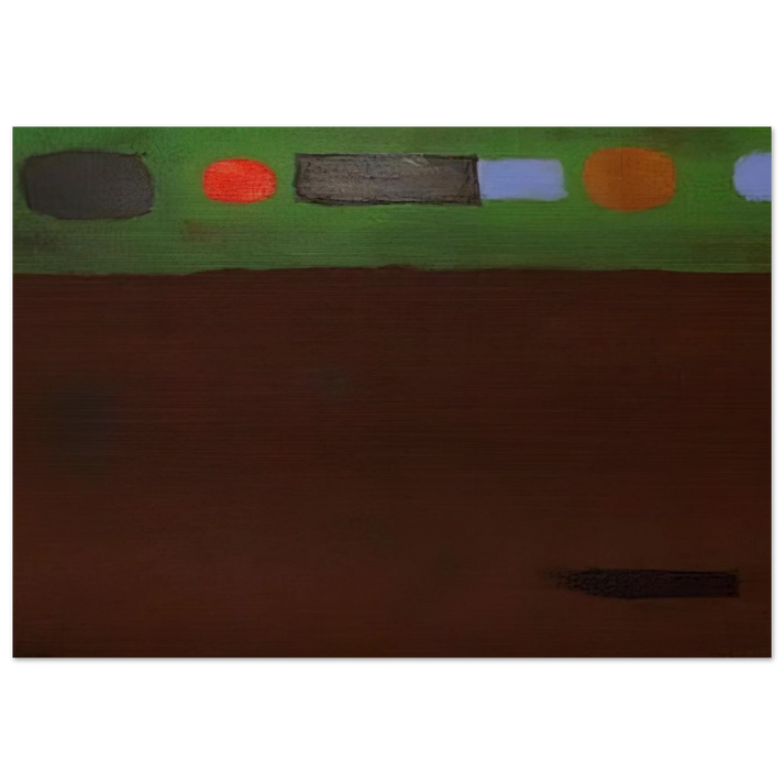 Mood - 1967 - Adolph Gottlieb Brushed Aluminum Print - 70x100 cm / 28x40 inches | Adolph Gottlieb Aluminum Print | Adolph Gottlieb Prints