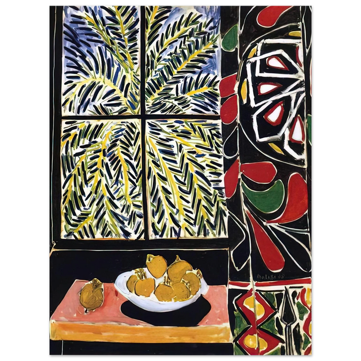 Henri Matisse - INTERIOR WITH EGYPTIAN CURTAIN 1948 75x100 cm / 30x40inches Fine Art Poster