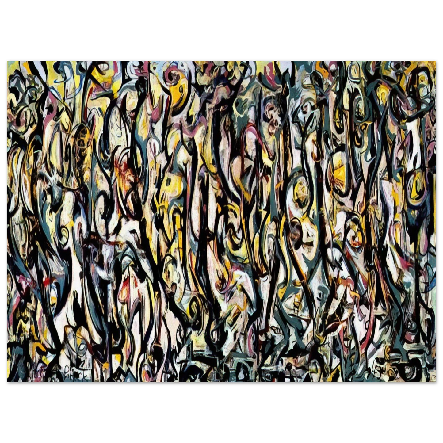 Jackson Pollock - MURAL 1943 1 75x100 cm / 30x40inches Fine Art Poster