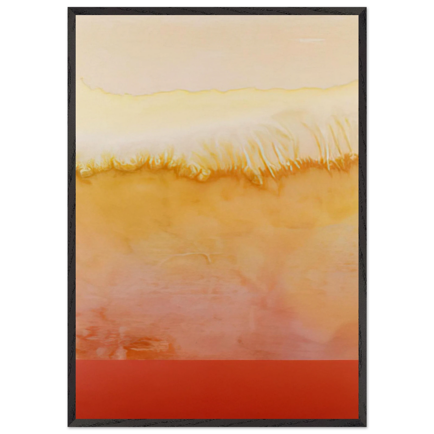 Carmens Opal - 1979 - Ronnie Landfield 70x100 cm / 28x40 inches Framed Art Print – Black Wooden Frame