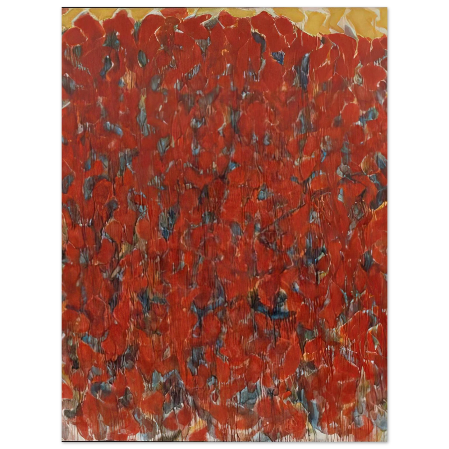 Sam Francis - Big Red 75x100 cm / 30x40inches Fine Art Poster