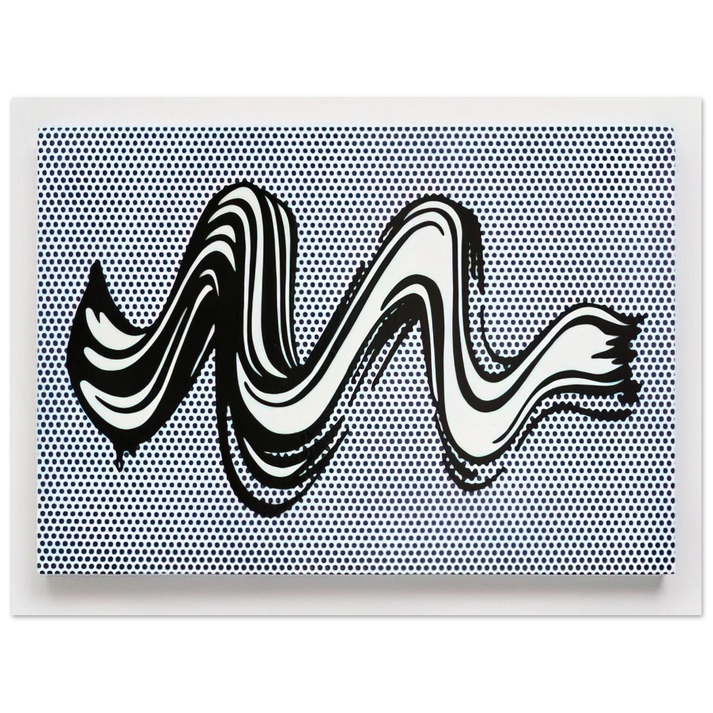 Roy Lichtenstein - BRUSHSTROKE 1965 75x100 cm / 30x40inches Fine Art Poster