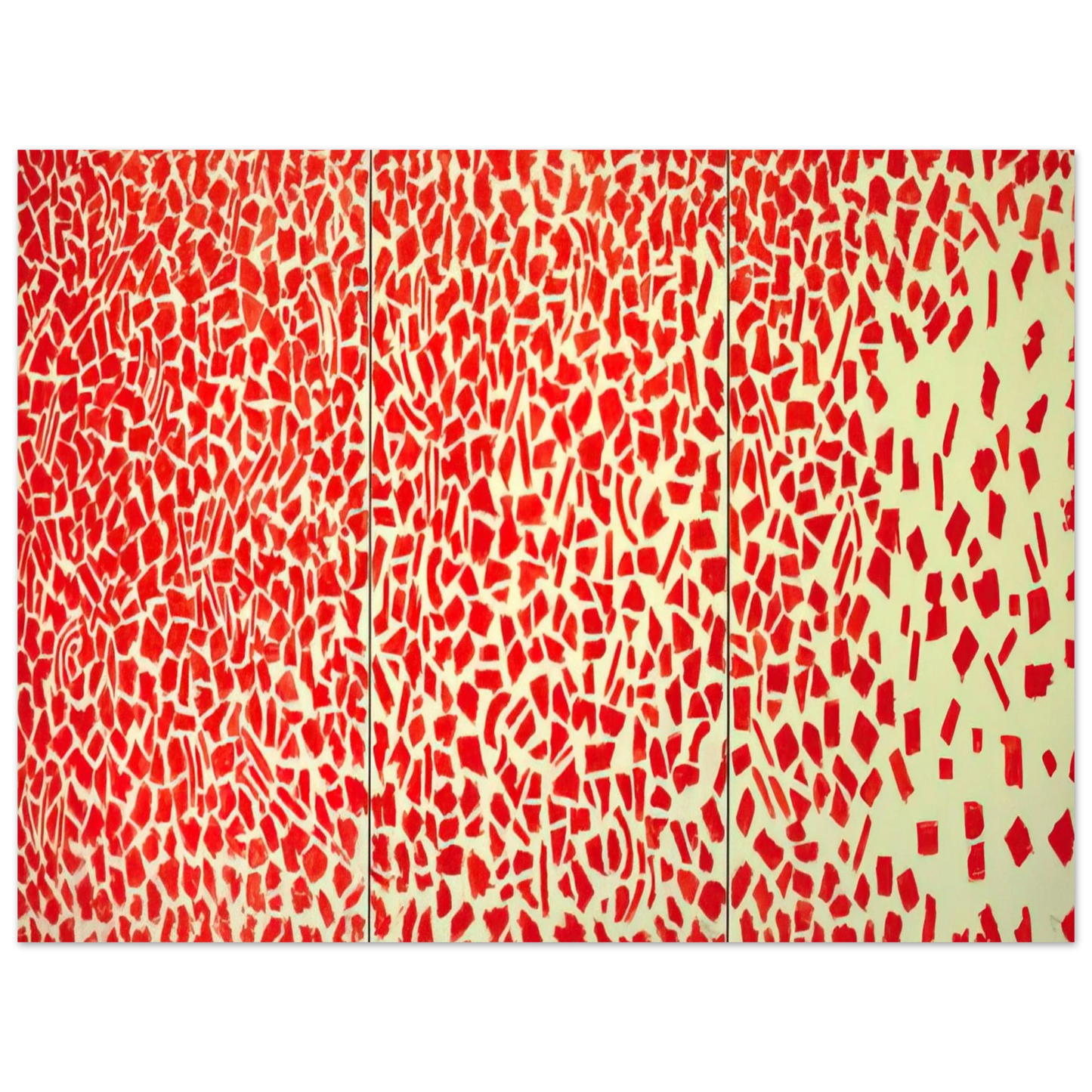 Alma Woodsey Thomas - RED AZALEAS SINGING AND DANCING ROCK AND ROLL MUSIC 1976 75x100 cm / 30x40inches Fine Art Poster