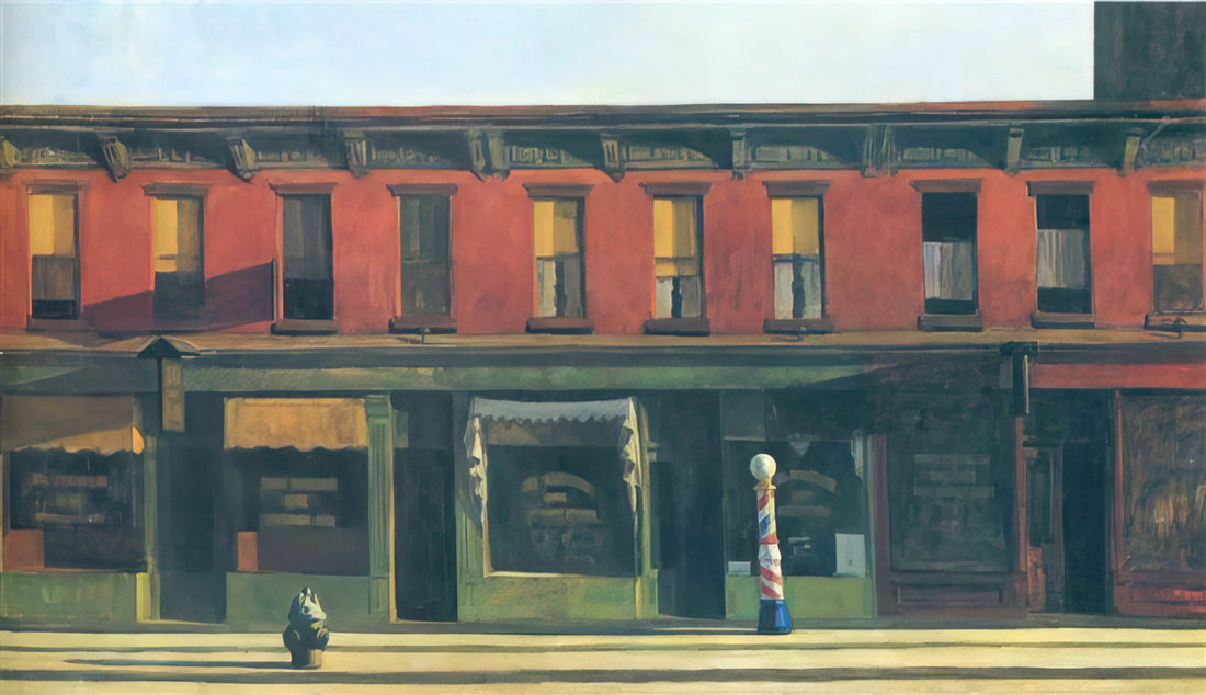 1942 Nighthawks: Edward Hopper's Iconic Painting of Urban Solitude - Early Sunday Morning by Edward Hopper