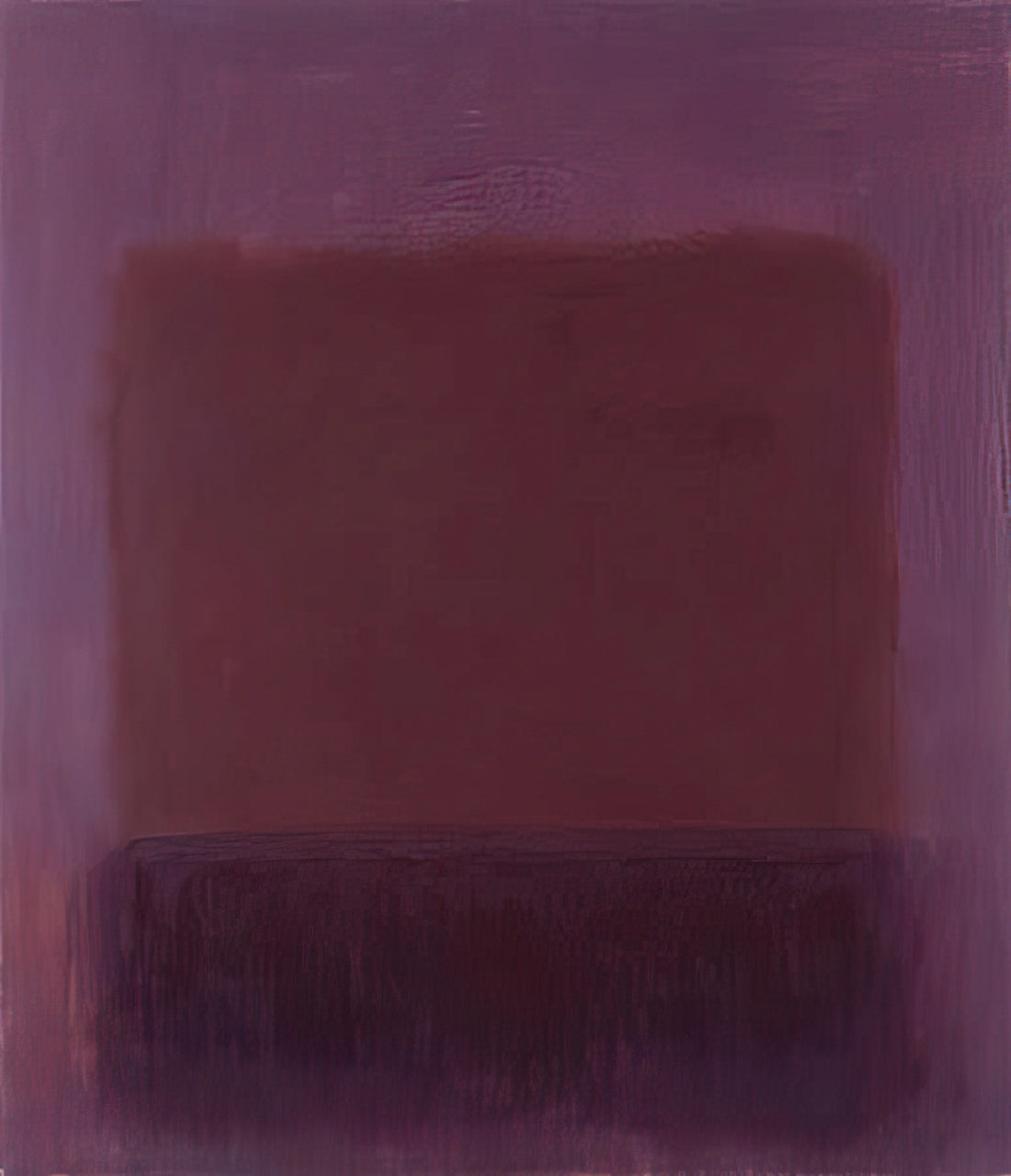 Abstract Mark Rothko: Deciphering the Sublime in Color Field Painting - Purple Brown - 1957 by Mark Rothko