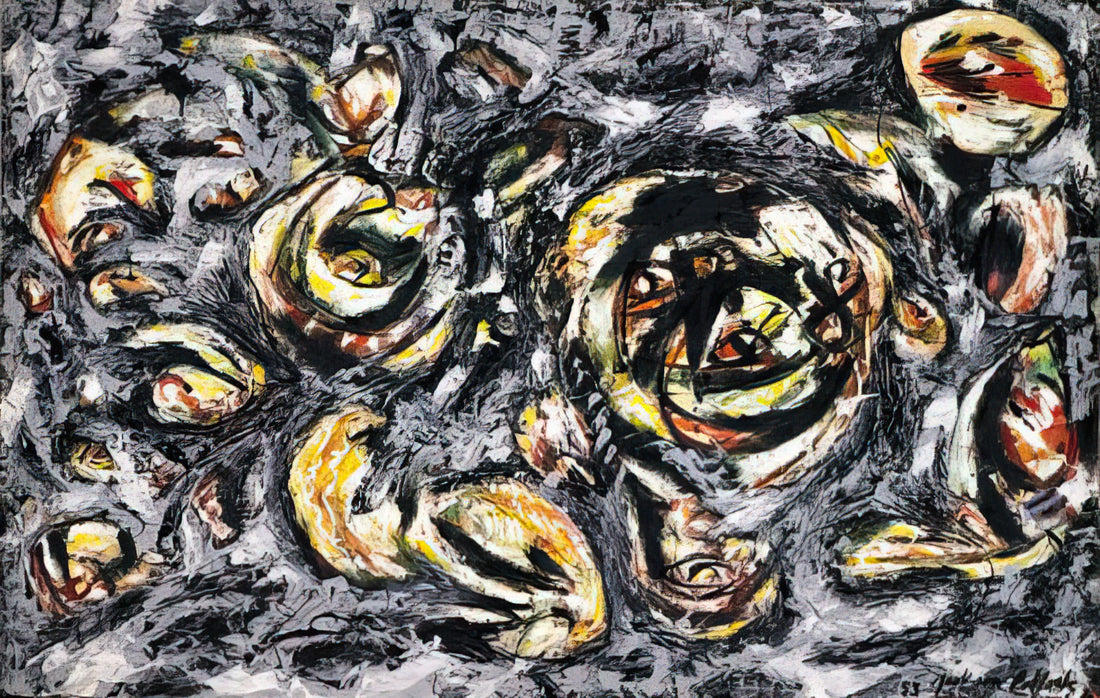 Abstract Painting Jackson Pollock: The Revolutionary Drip Technique and Its Enduring Legacy - OCEAN GREYNESS 1953 by Jackson Pollock