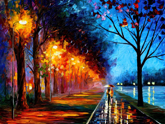 Afremov Eiffel Tower: A Symphony of Color and Light in Impressionist Art - Leonid Afremov by Leonid Afremov