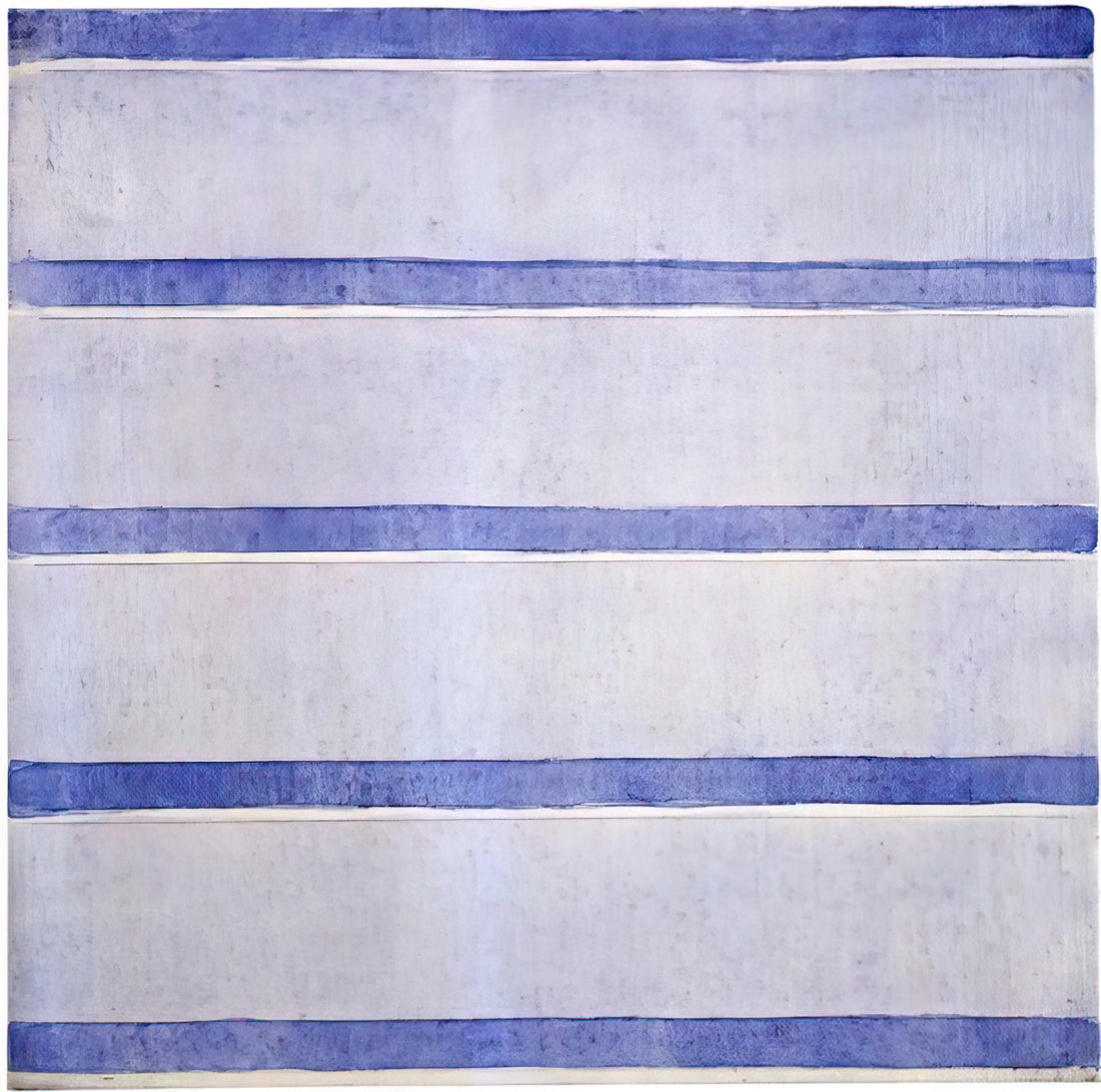 Agnes Martin's Islands: A Journey into Minimalist Serenity and Spiritual Geometry - Untitled by Agnes Martin