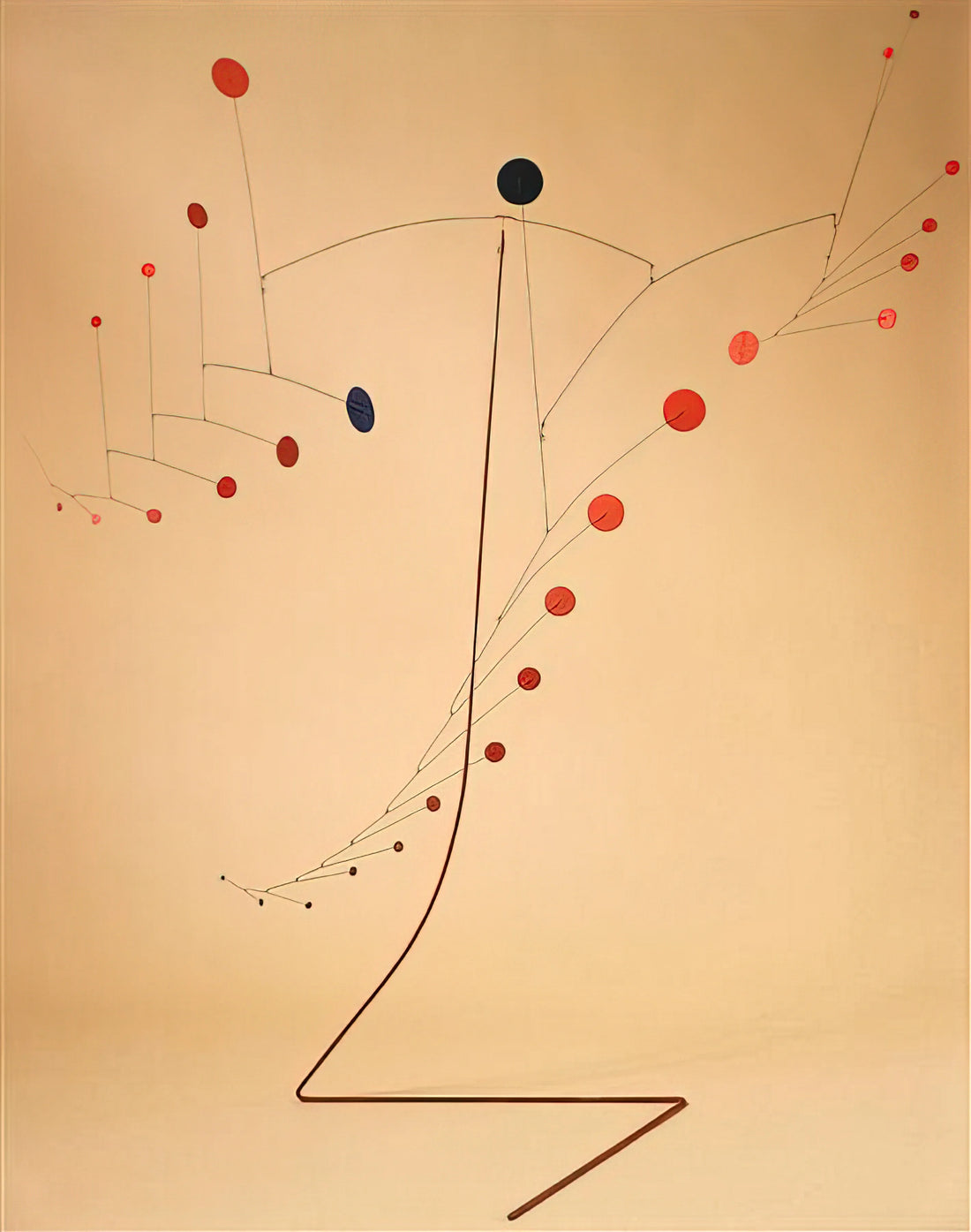 Alexander Calder and Peggy Guggenheim: A Revolutionary Alliance in Modern Art - RED CASCADE 1954 by Alexander Calder