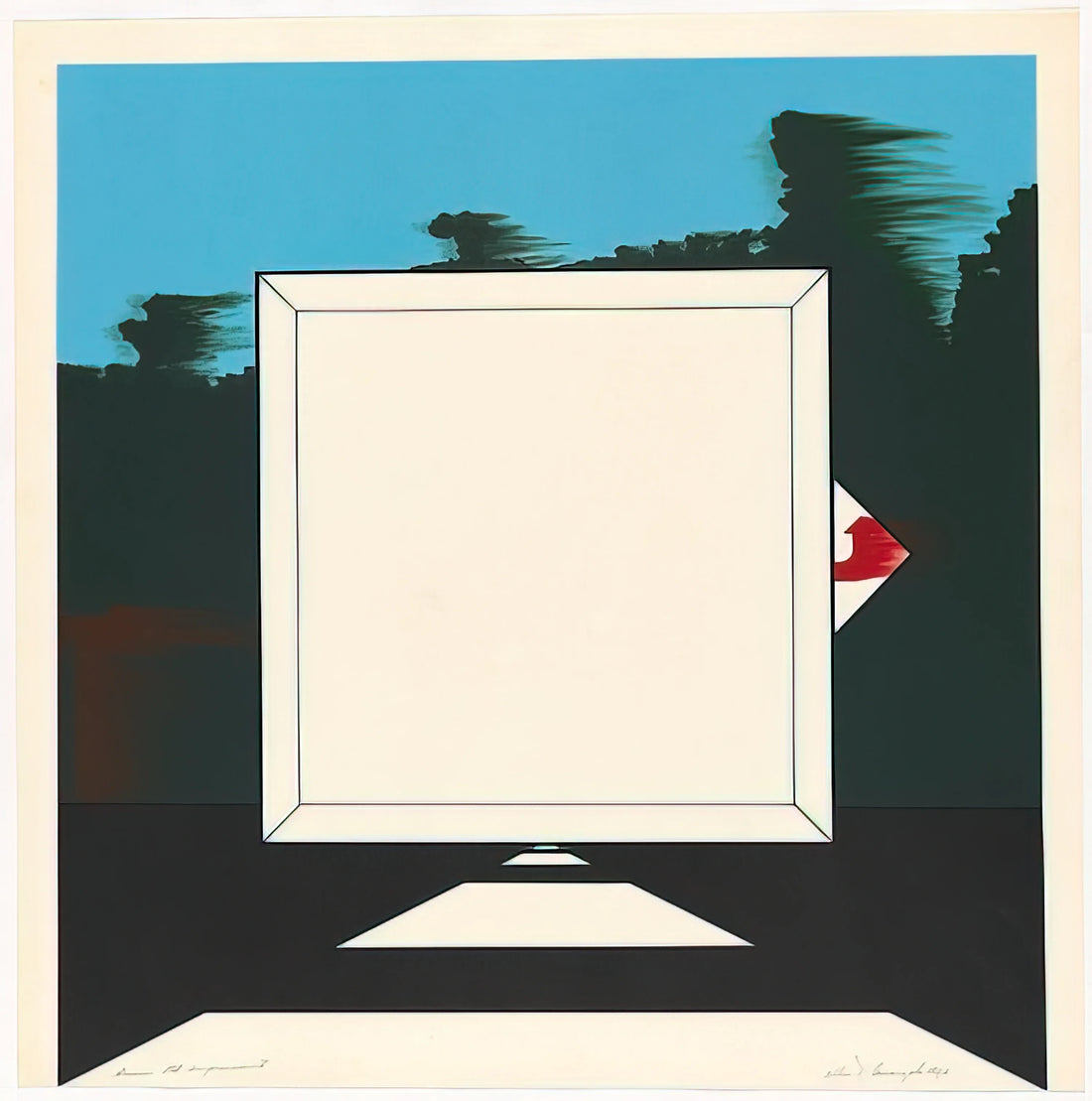 Allan D'Arcangelo: The Industrial Sublime in a Framed Art Print - Untitled - 1966 by Allan D Arcangelo