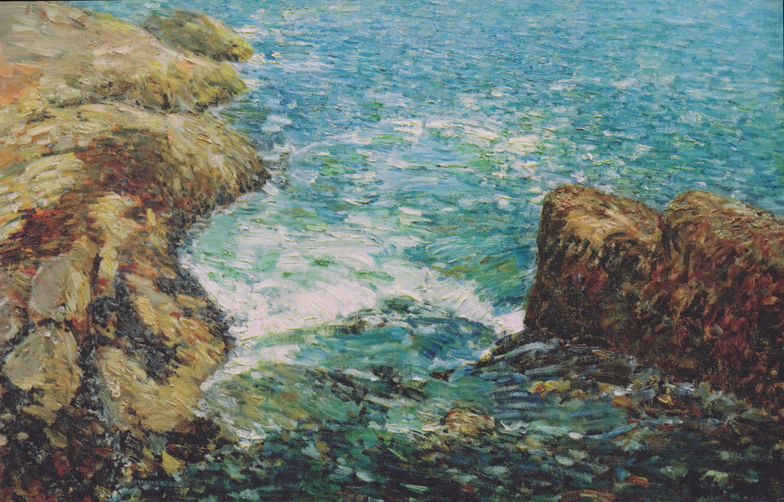 Allies Day, Childe Hassam: An American Impressionist's Patriotic Masterpiece - Surf and Rocks by Childe Hassam