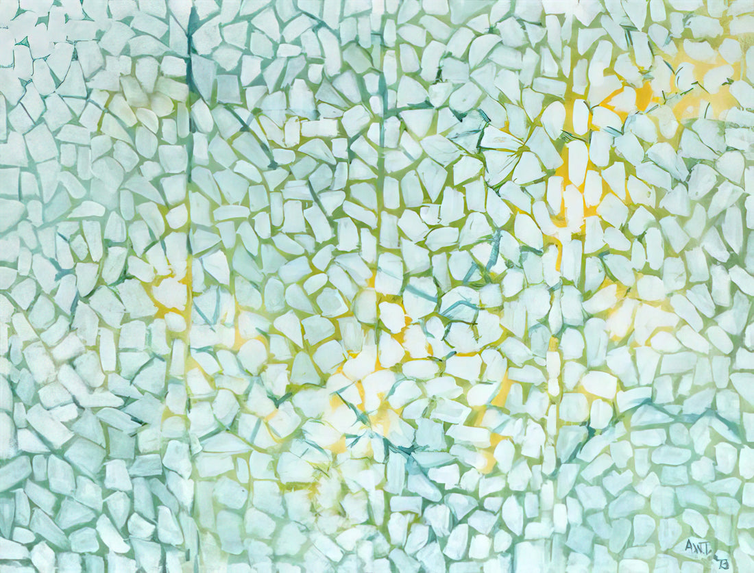 Alma Woodsey Thomas Biography: The Pioneering Artist Who Painted Joy - WHITE DAISIES RHAPSODY 1973 by Alma Woodsey Thomas