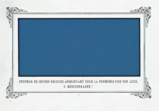 Alphonse Allais Acrylic Print: The Absurdist Humor of a French Satirist in Modern Reproduction - The Awe of Navy Recruits Seeing for the First Time Your Blue, O Mediterranean Sea! by Alphonse Allais