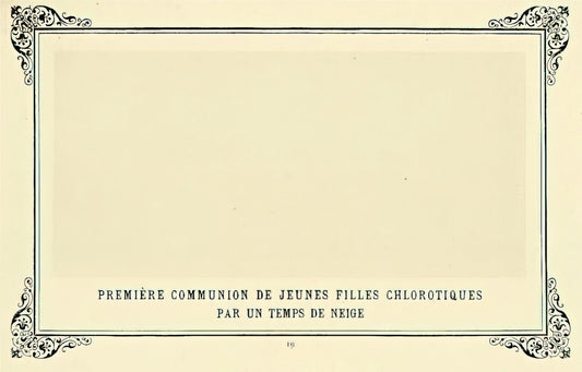 Alphonse Allais Paintings: The Absurdist Genius of 19th Century French Satire - First Communion of Anaemic Young Girls in the Snow by Alphonse Allais