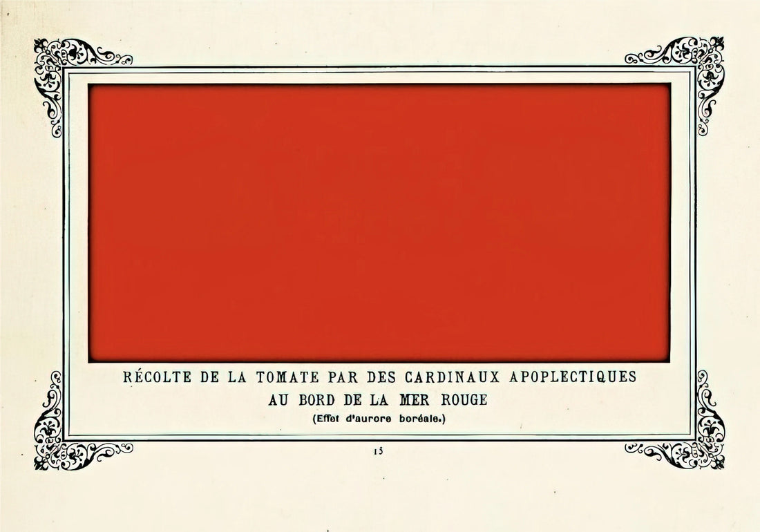 Alphonse Allais Posters: The Absurdist Humor and Artistic Legacy of France's Forgotten Satirist - Apoplectic Cardinals Harvesting Tomatoes on the Shore of the Red Sea Study of the Aurora Borealis by Alphonse Allais