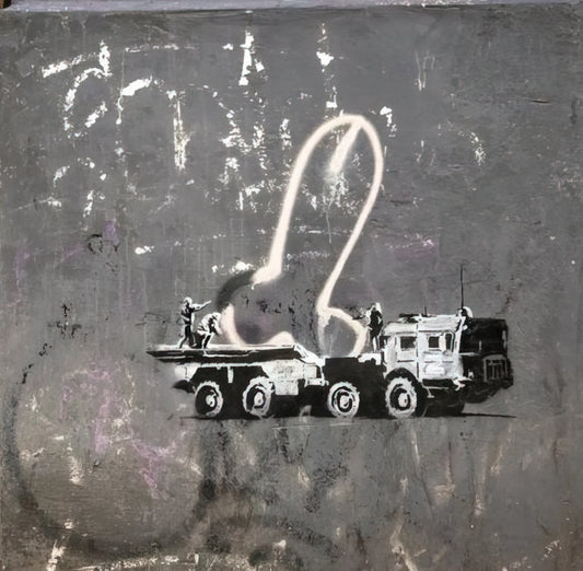 Amazon Banksy Wall Art: Navigating Authenticity, Quality, and Collector Value - KYIV VELYKA ZHYTOMYRSKA 13 2022 by Banksy