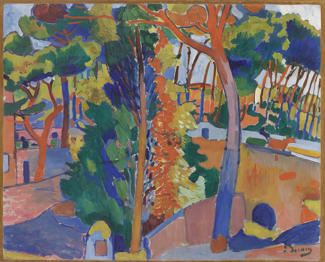 André Derain Portraits: Fauvist Fire and Classical Return - BRIDGE OVER THE RIOU 1906 by Andre Derain
