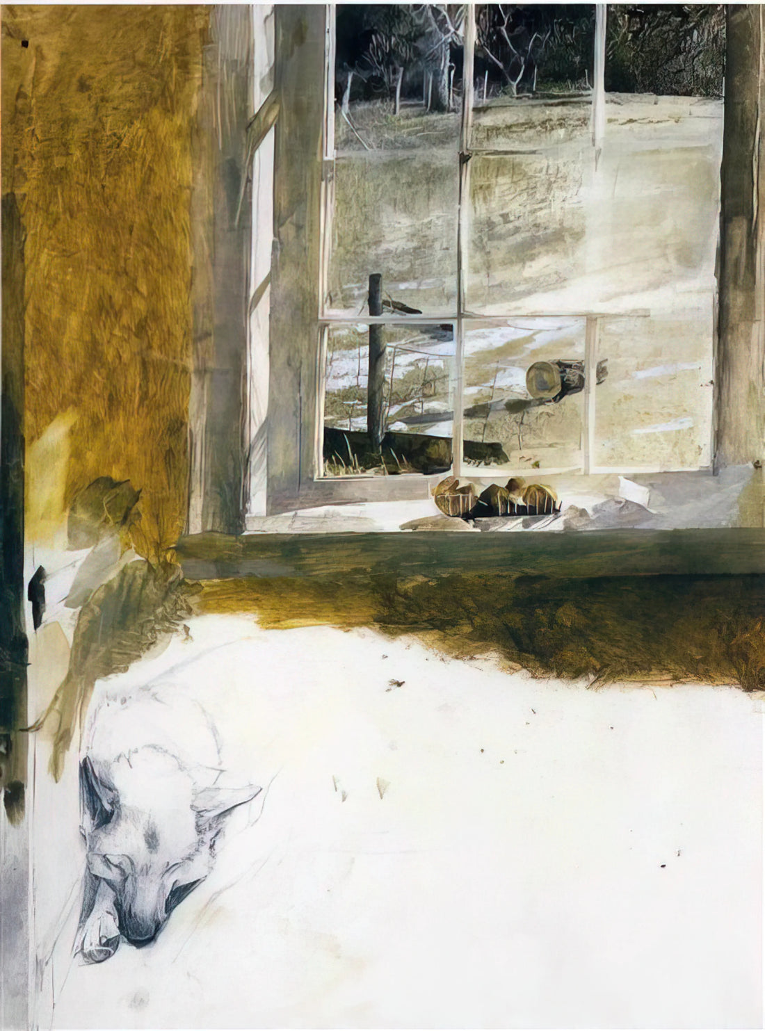 Andrew Wyeth Four Seasons Prints: A Collector's Guide to the American Master's Timeless Series - GROUNDHOG DAY 3 by Andrew Wyeth
