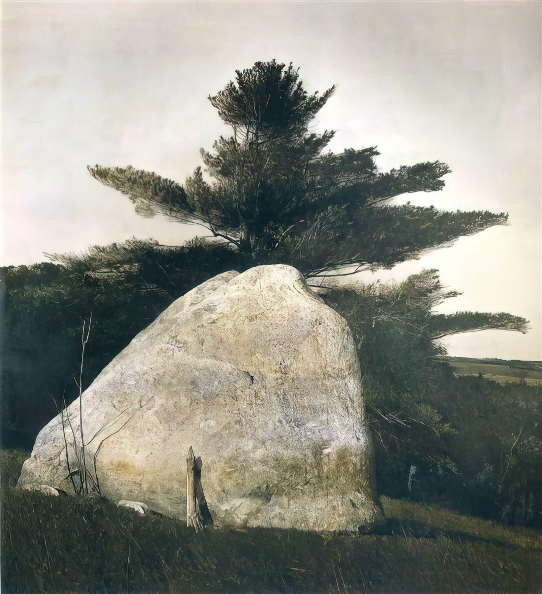 Andrew Wyeth Helga Prints: The Secret Collection That Redefined American Art - PENNSYLVANIA LANDSCAPE by Andrew Wyeth