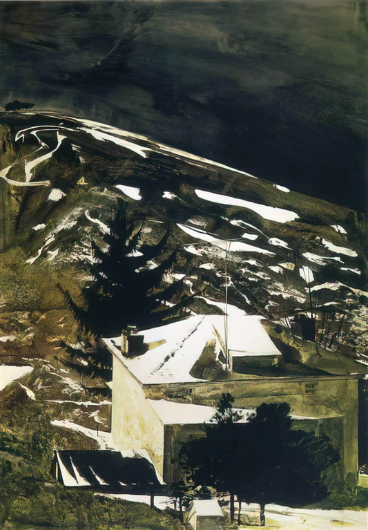 Andrew Wyeth in Retrospect: A Reappraisal of America's Most Contradictory Painter - WOLF MOON 1975 by Andrew Wyeth