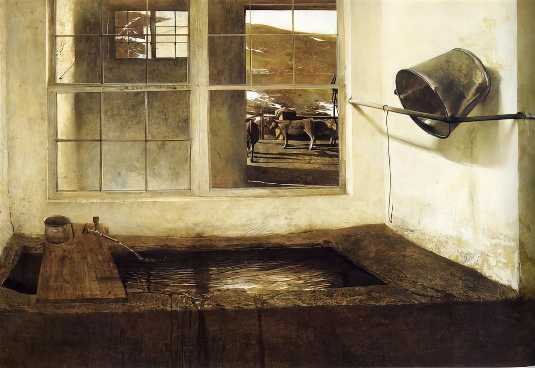 Andrew Wyeth: The Master of American Realism and His Enduring Legacy - SPRING FED by Andrew Wyeth