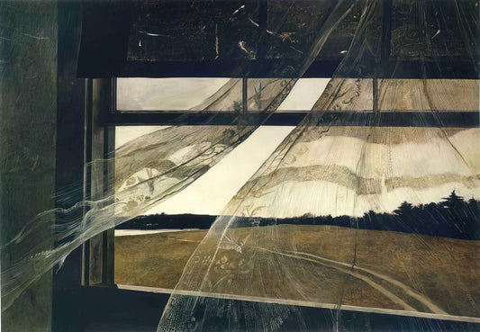 Andrew Wyeth's World: The Haunting Realism and Enduring Legacy of America's Master Painter - WIND FROM THE SEA 1947 by Andrew Wyeth