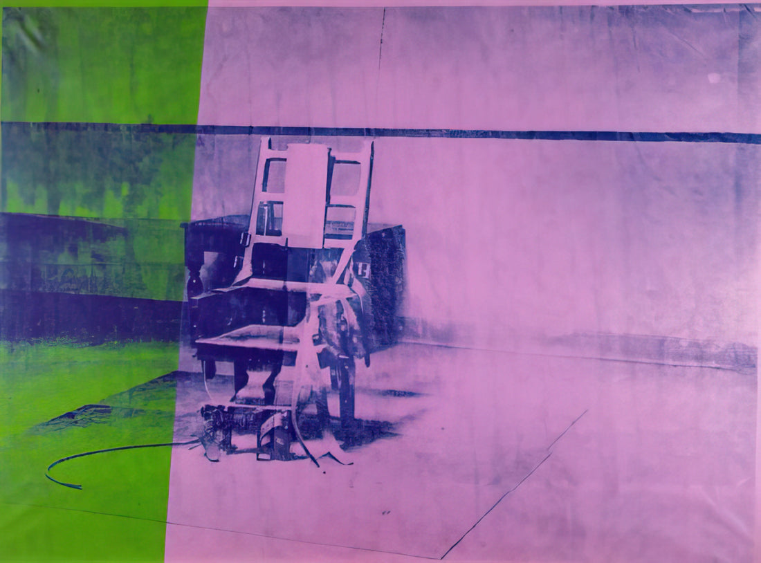 Andy Warhol Alexander the Great Print: Pop Art Meets Ancient Iconography - Big electric chair by Andy Warhol