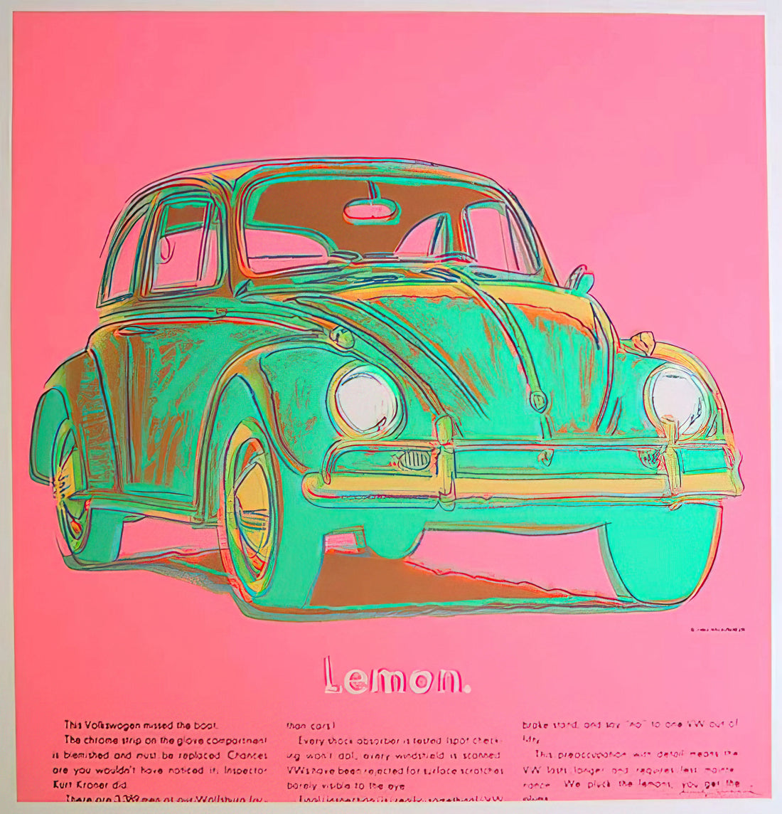Andy Warhol Reproduction Prints: A Collector's Guide to Authenticity and Value - Volkswagen by Andy Warhol