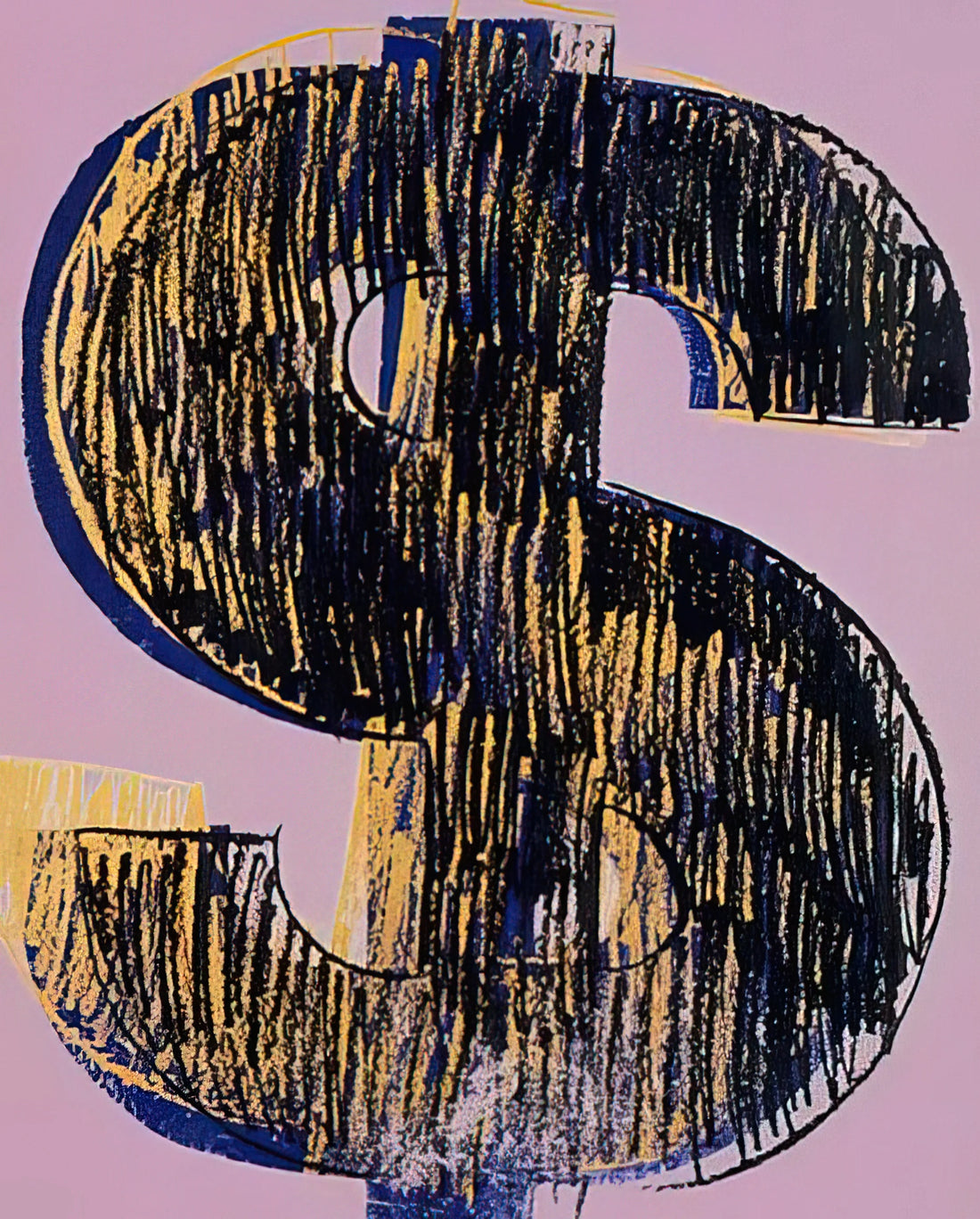 Andy Warhol and Jeff Koons: The Evolution of Pop Art from Consumer Critique to Commodity Culture - Dollar Sign by Andy Warhol