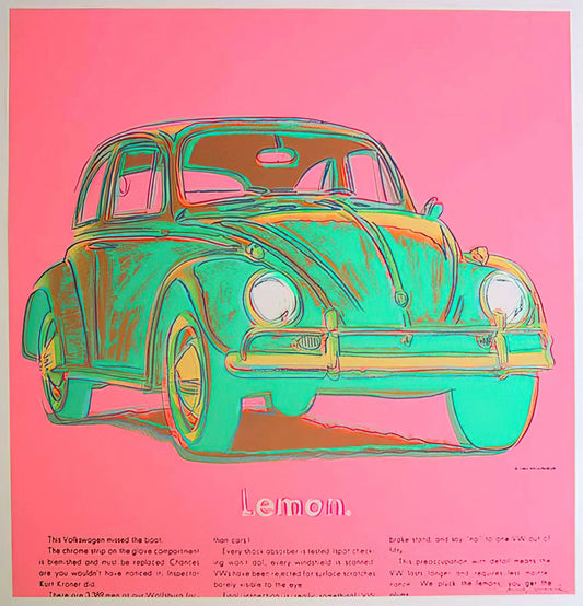 Andy Warhol: The Pop Artist Who Redefined American Culture - Volkswagen by Andy Warhol