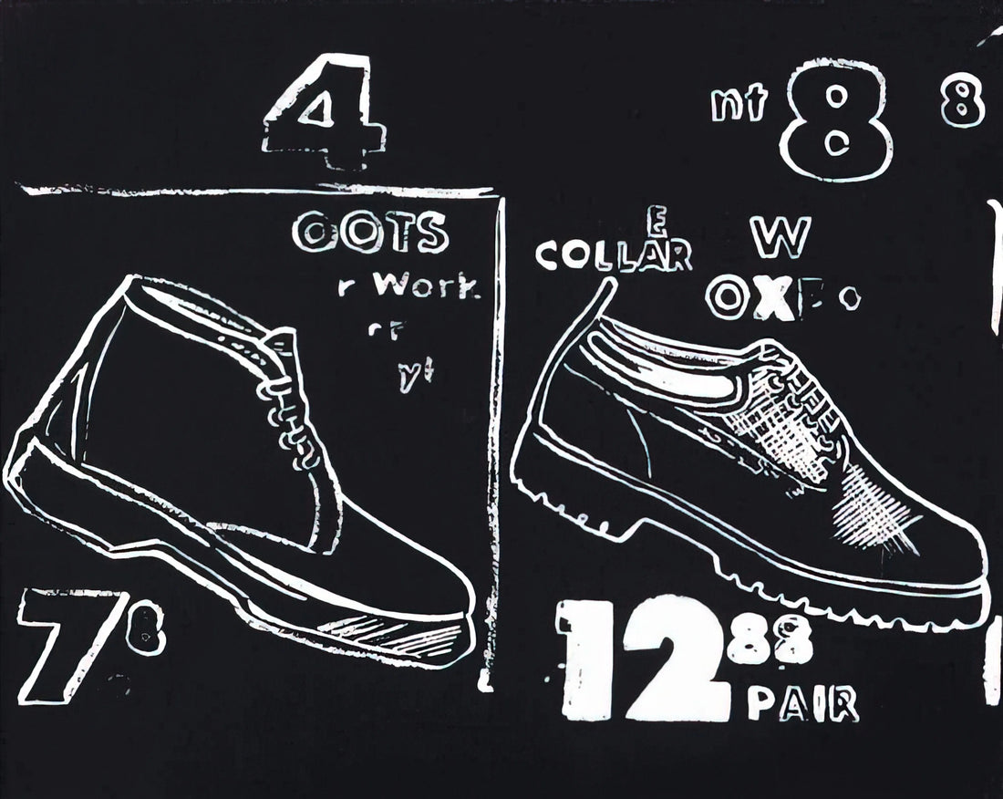Andy Warhol's Sunday Morning: A Deep Dive into the Artist's Iconic Pop Art Print - Work Boots by Andy Warhol