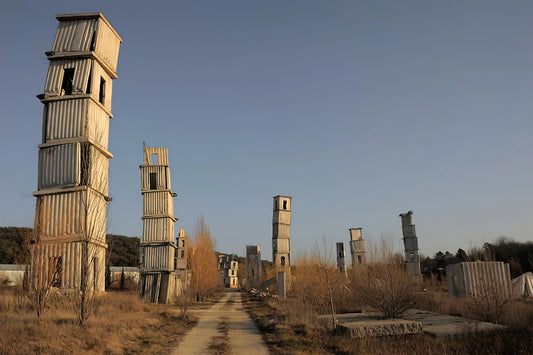 Anselm Kiefer: Unpacking the Profound Narratives of Exodus in Contemporary Art - KIEFER S STUDIO COMPLEX AT BARJAC IN SOUTHERN FRANCE 2012 by Anselm Kiefer