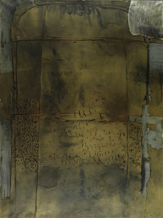 Antoni Tàpies Prints: A Collector's Guide to the Master of Matter Painting - GREY OCHRE 1958 by Antoni Tapies