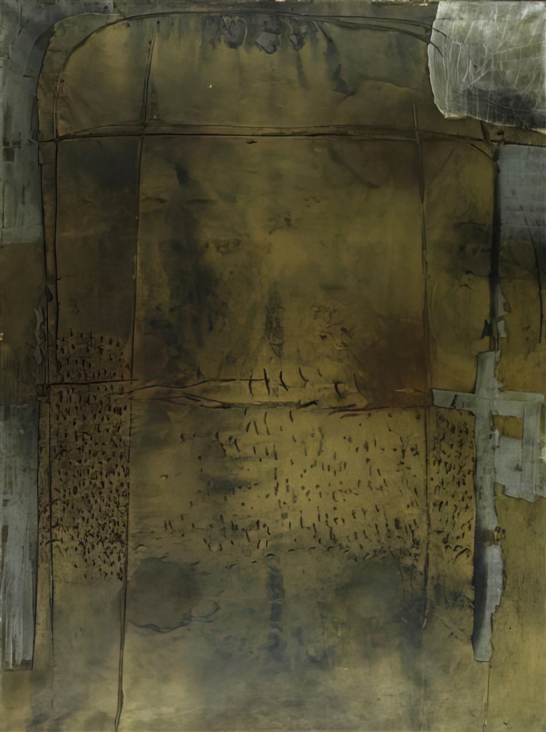Antoni Tàpies: The Catalan Master of Matter Painting and Artistic Revolution - GREY OCHRE 1958 by Antoni Tapies