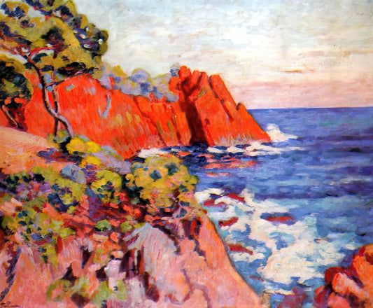 Arman Print: A Collector's Guide to the Iconic Assemblage Artist's Work - Rochers sur la Côte à Agay - 1907 by Arman
